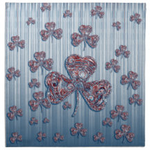 Niedliche Kleeblatt-Entwurfs-Serviette Stoff Serviette