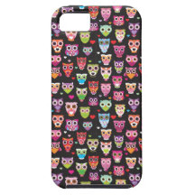 Niedliche retro Eulenmuster iphone 5 Abdeckung iPhone 5 Etuis