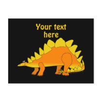 Niedliche Stegosaurus-Dinosaurier-Cartoon-Schablon