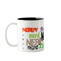 Niedliche u. lustige "Nerd" Kaffeetasse