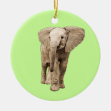 Niedlicher Baby-Elefant Weinachtsornamente