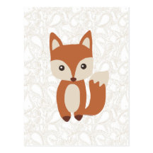 Niedlicher BabyFox Postkarten