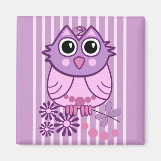 Niedlicher girly Magnet mit Baby-Eule