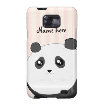 Niedlicher Kawaii chubby Pandabär Samsung Galaxy SII Hülle