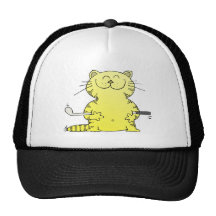 Niedlicher Kitty-Golfspieler Baseball Mützen