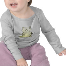 Niedlicher Kitty-Golfspieler Shirt