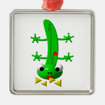 Niedlicher Newt abnagende Nachos Ornamente
