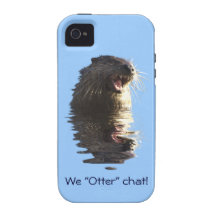 Niedlicher Otter-wild lebende Tiere Otter-Liebhabe iPhone 4 Hüllen