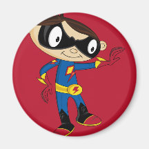 Niedlicher Superhero-Junge Kühlschrankmagnete