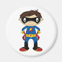 Niedlicher Superhero-Junge Kühlschrankmagnete