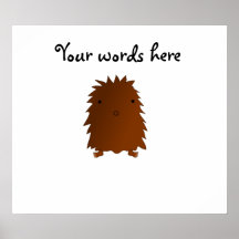 Niedliches Baby Bigfoot Plakatdruck