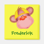 Niedliches Cartoon-Affe-Gesichts-personalisiertes  Kühlschrankmagnet