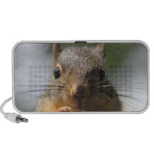 Niedliches Eichhörnchen-lächelndes Foto Laptop Lautsprecher