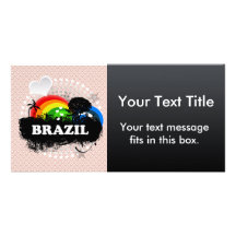 Niedliches fruchtiges Brasilien Personalisierte Foto Karte