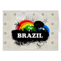 Niedliches fruchtiges Brasilien Grußkarten