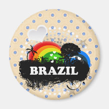 Niedliches fruchtiges Brasilien Magnete