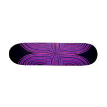 Niedliches Girly lila Neonherz Individuelle Decks