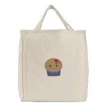 niedliches kawaii Muffin gestickte Taschentasche