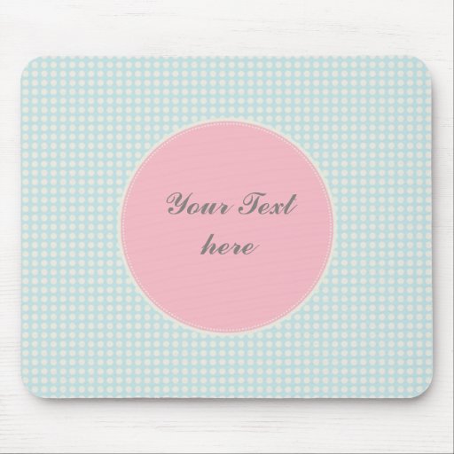 NIEDLICHES PASTELLPunkte-ROSA-BLAU Mousepads