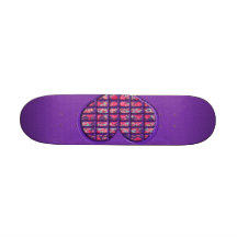 Niedliches rosa Girly Herz-materieller Blumenentwu Skate Board