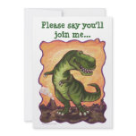 Niedliches T-Rex Dinosaurier-Geburtstags-Party lad