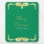 NIEDLICHES WEIHNACHTSglocken-GOLDENES BAROCKES RAH Mousepad