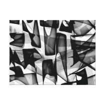 NITRO - abstrakter Segeltuch-Druck Gespannter Galerie Druck