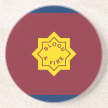 Niveau de l'armée du salut, drapeau religieux dessous de verres