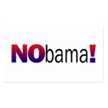 Nobama Anti-Obama Cartes De Visite Professionnelles