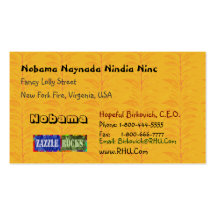 Nobama Naynada Nindia Ninc - durch Naveen Visitenkartenvorlagen