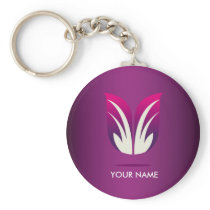 NOBLES VEILCHEN DER BLUMEN-KEYCHAIN schlüsselanhängern