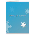 Noël de flocon de neige carte de vœux