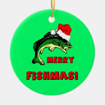 Noël de pêche ornement