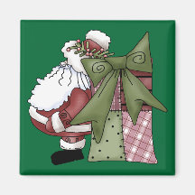 Noël gai de St Nick du père noël Joyeux Aimant Pour Réfrigérateur