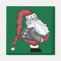 Noël gai de St Nick du père noël Joyeux Magnets Pour Réfrigérateur