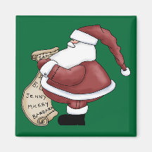 Noël gai de St Nick du père noël Joyeux Aimant Pour Réfrigérateur