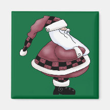 Noël gai de St Nick du père noël Joyeux Magnets Pour Réfrigérateur