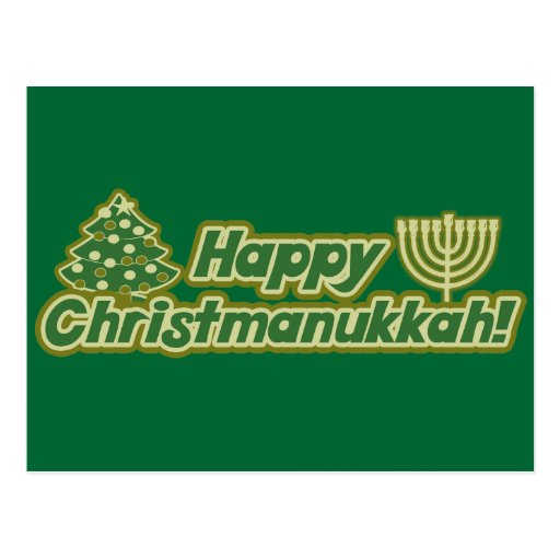 Noël heureux hanoukka Kwanzaa Carte Postale