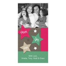 Noël Photocards - paix, joie, espoir Modèle Pour Photocarte