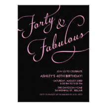 Noir 40 et invitations fabuleuses