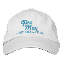 Nom personnalisable de bateau de PREMIER COMPAGNON Casquettes Brodées