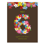 Nombre de Tableau de noce de jardin de fleurs de r cartes postales