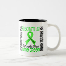 Non-Hodgkins Lymphom trage ich stolz Limones Grün  Tee Tasse