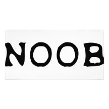 NOOB Ikone Foto Grußkarte