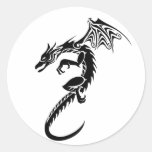 Norbert le dragon noir adhésifs