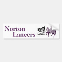 Norton Lancers-Autoaufkleber