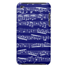 Notes de musique de bleu marine coque Case-Mate iPod touch