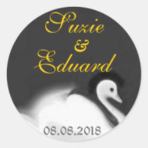 Notre mariage - faites gagner la date autocollants