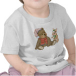 Nounours et lapin de Noël de neige T-shirts