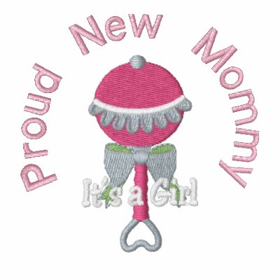 Nouvelle maman fière polo brodé